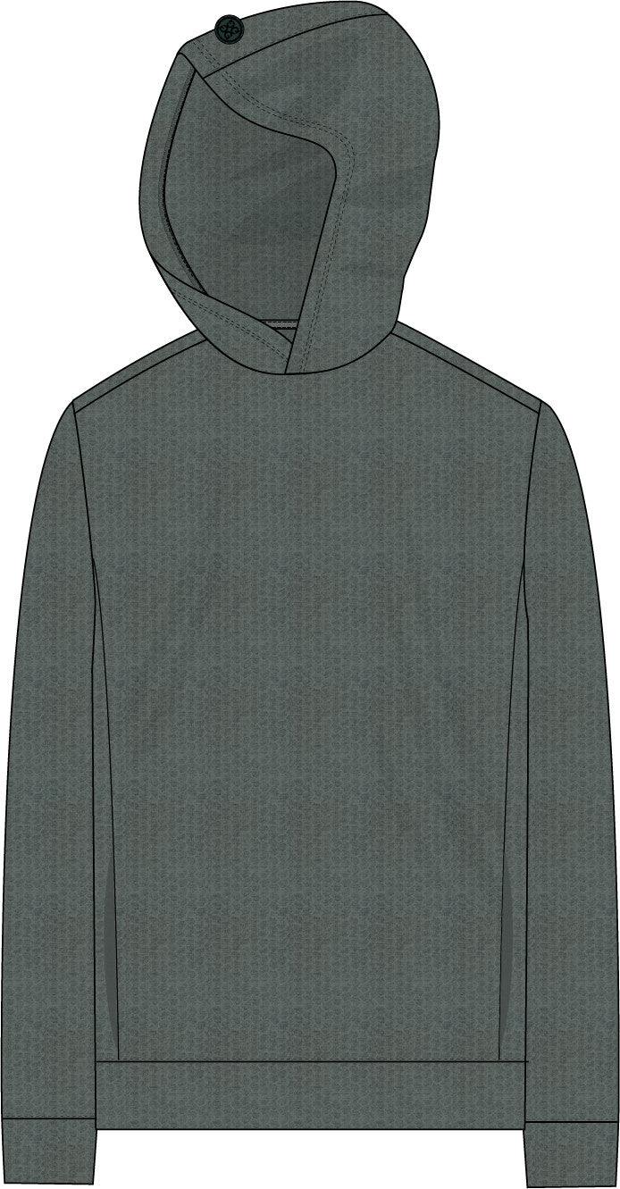 Pebble Quilted Hoodie - Pine