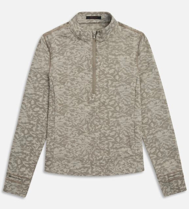 Midas Wolf Jacquard Halley II Quarter Zip - Clay Multi