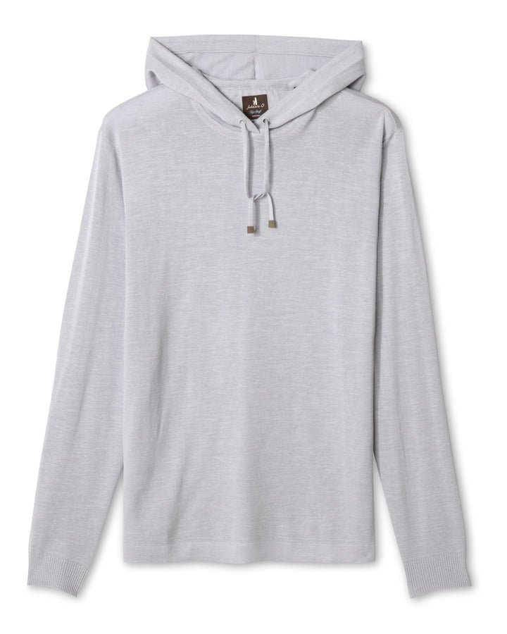 Merino Blend Hoodie - Light Gray