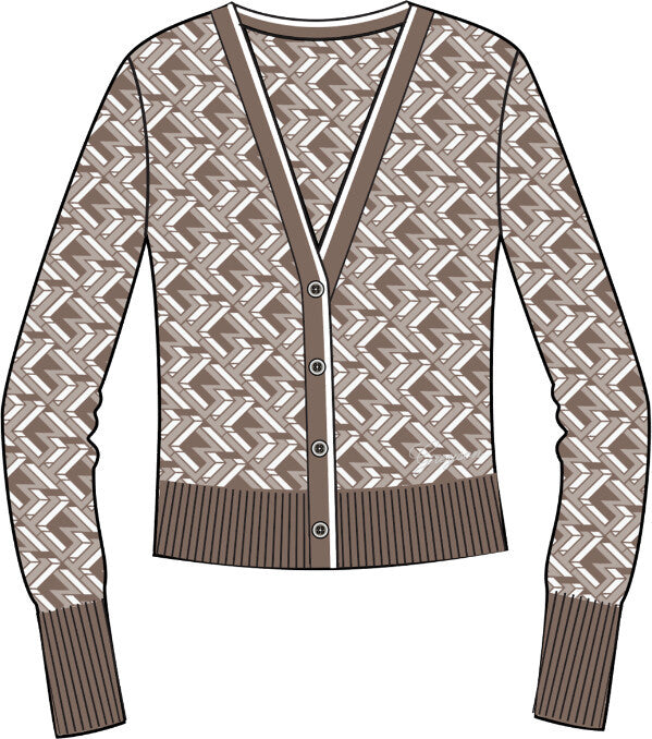313 Leith Merino Sweater Cardigan - Rye