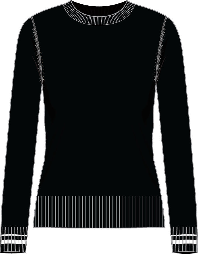 Cooling Cotton Crewneck Sweater - Onyx