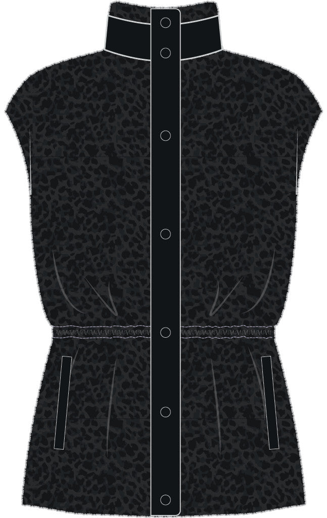 REVERSIBLE FLEECE &amp; NYLON HYBRID JACKET - Onyx