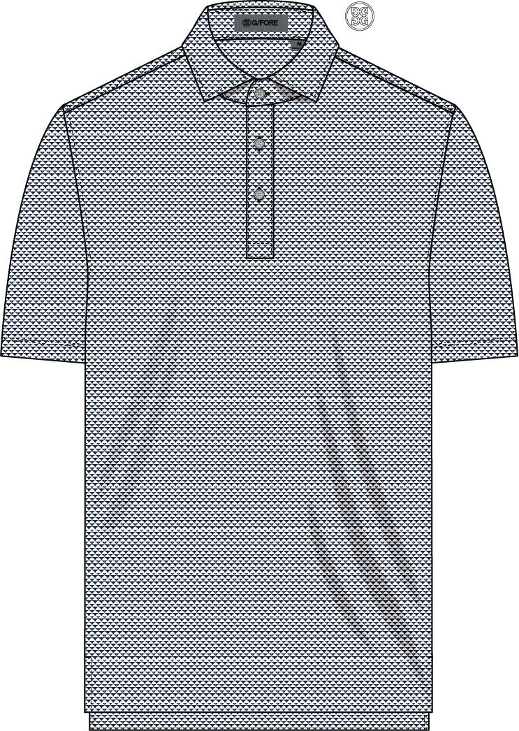 Delta Dot Jacquard Polo - Twilight