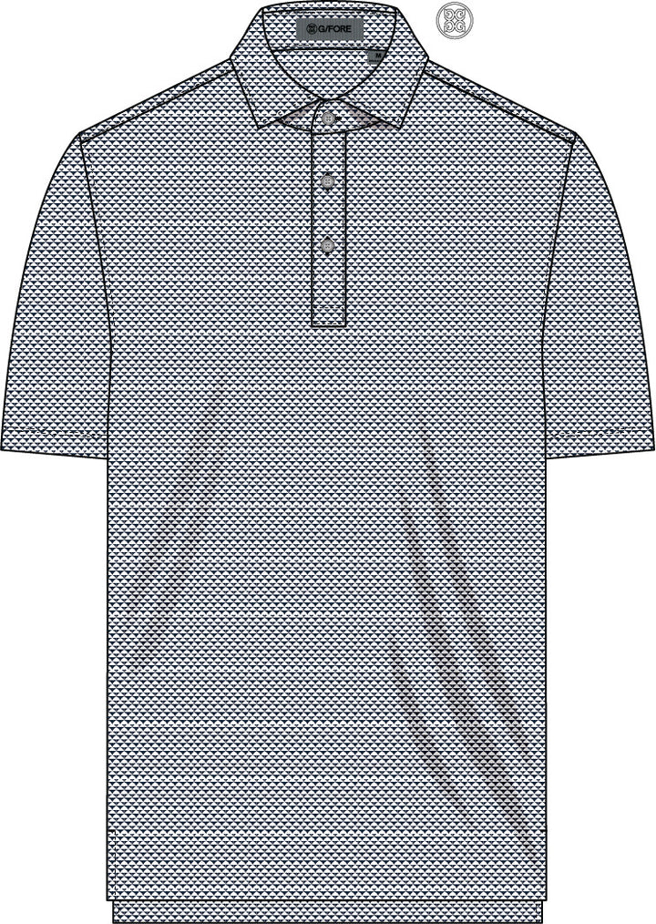 Delta Dot Jacquard Polo - Twilight