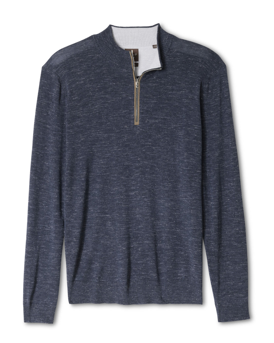 Merino Blend Zip - Navy