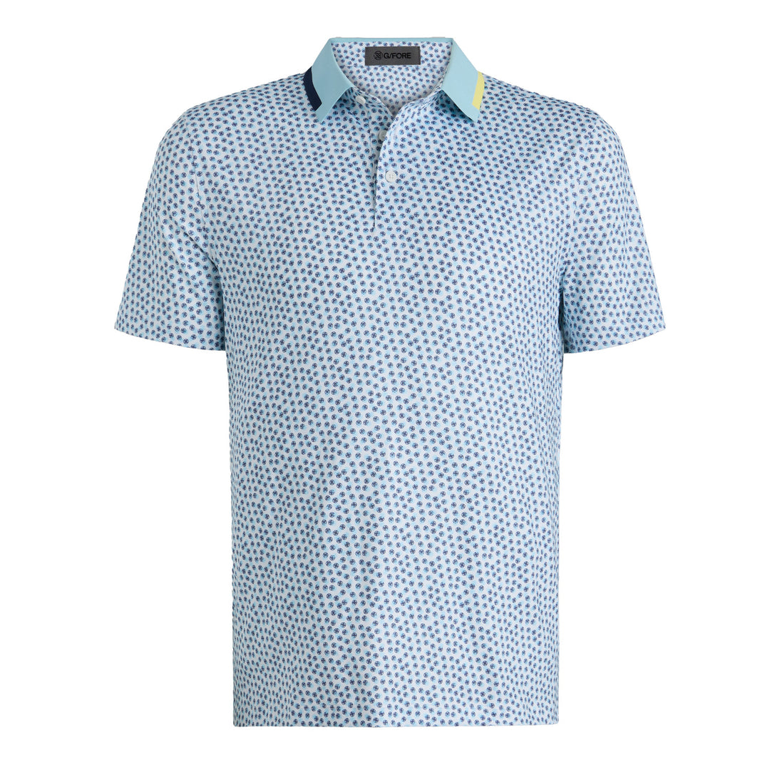 Triple/G Tech Jersey Polo - Snow / Cenote
